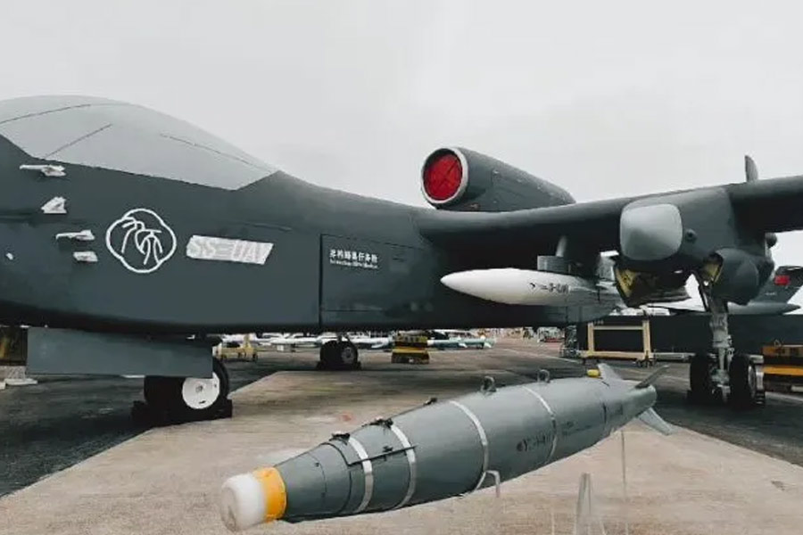 Super-high-altitude UAV of china with ability to release up to 100 units of small drones