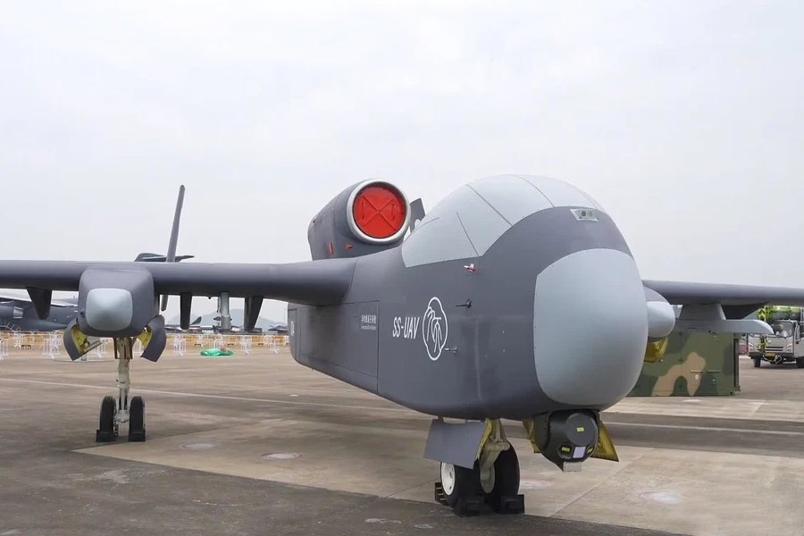Super-high-altitude UAV of china with ability to release up to 100 units of small drones