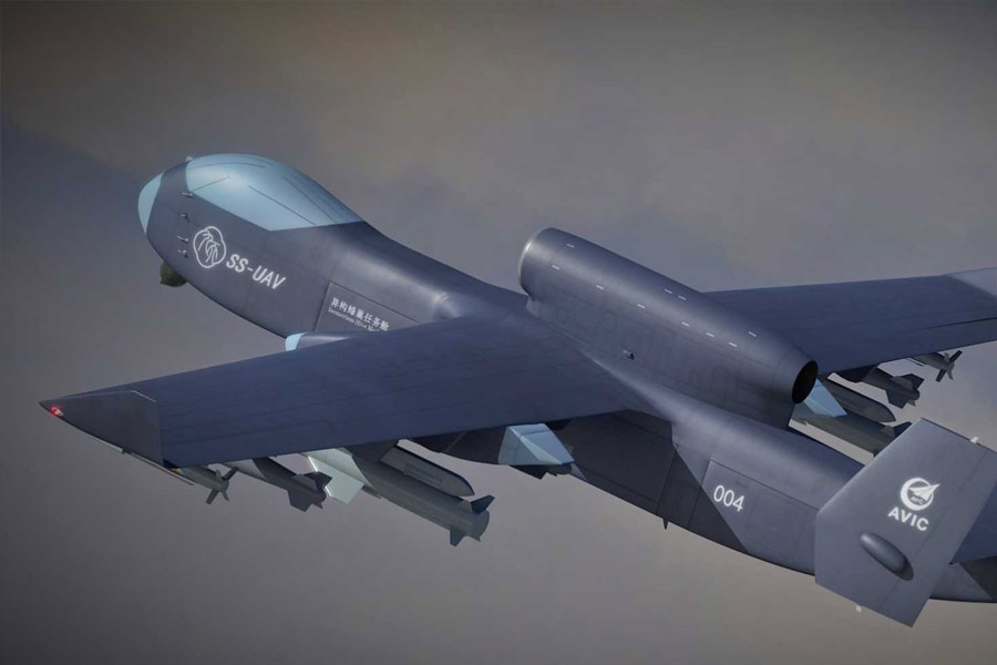 Super-high-altitude UAV of china with ability to release up to 100 units of small drones