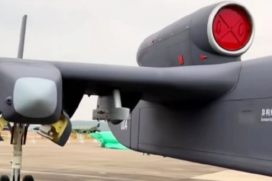 Super-high-altitude UAV of china with ability to release up to 100 units of small drones