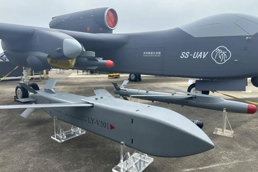 Super-high-altitude UAV of china with ability to release up to 100 units of small drones