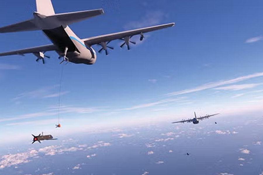 Super-high-altitude UAV of china with ability to release up to 100 units of small drones