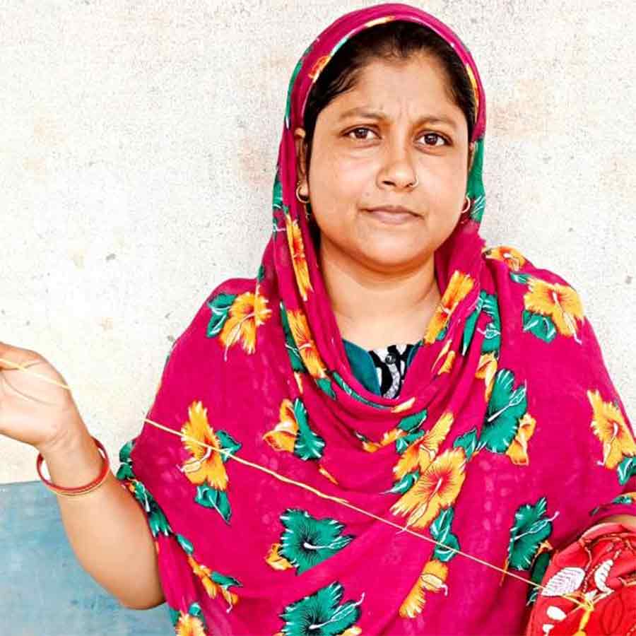 Bulti Bibi from Ausgram to travel London for her Kantha Stitch works