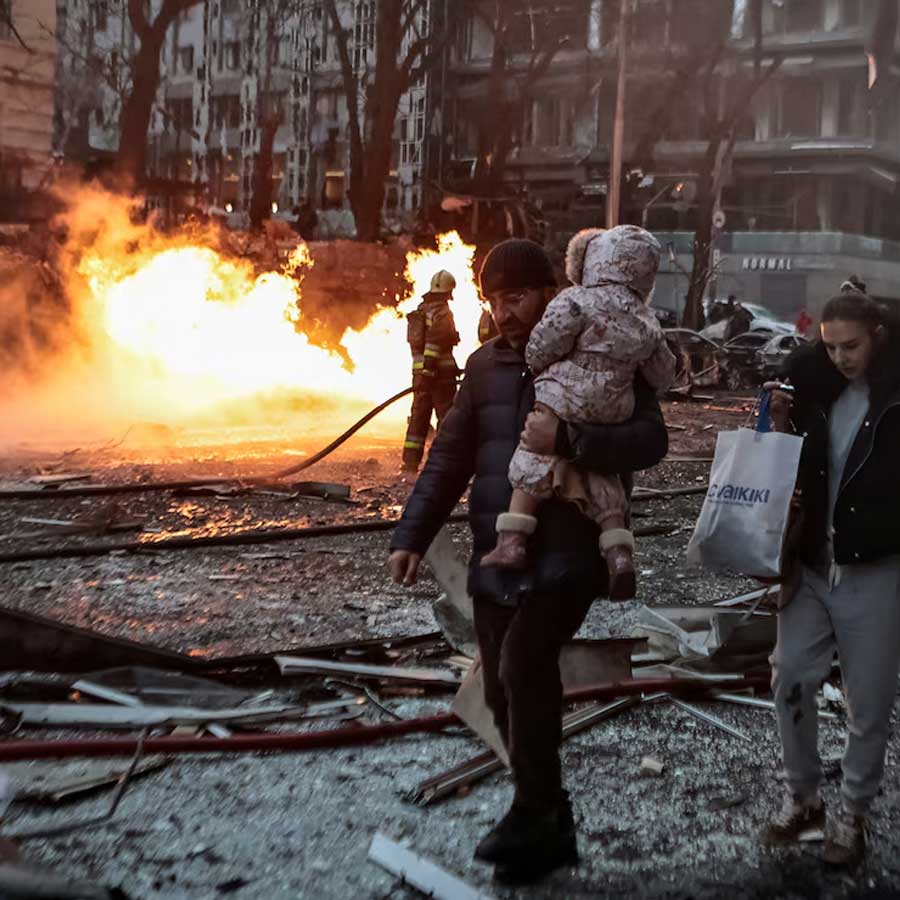 Russia launches major aerial attack on Ukraine capital Kyiv