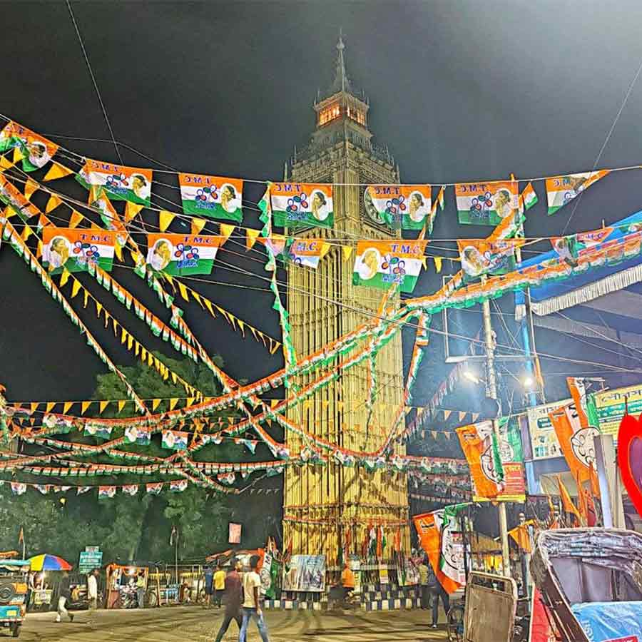 Ruling party's preperation before Mass Rally of Anubrata Mondal