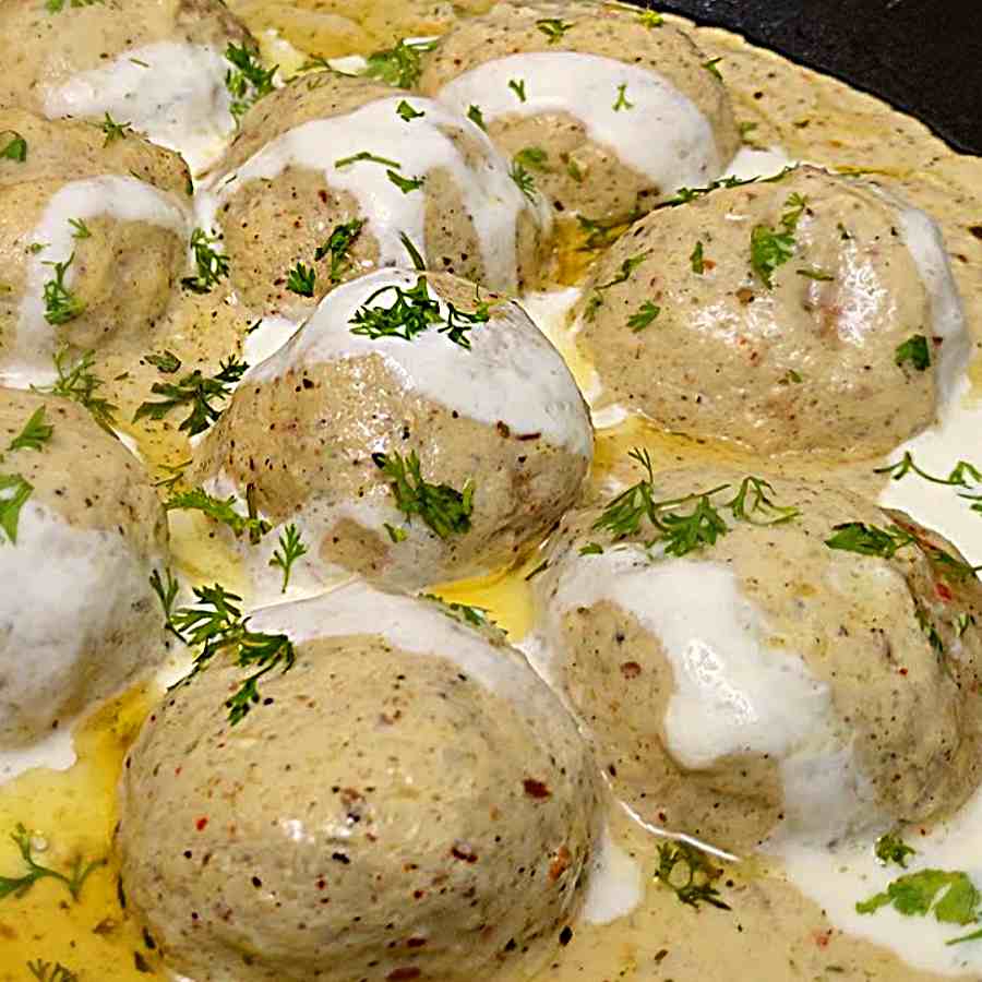 A special veg recipe of soyachunk kofta in malai Curry dgtl