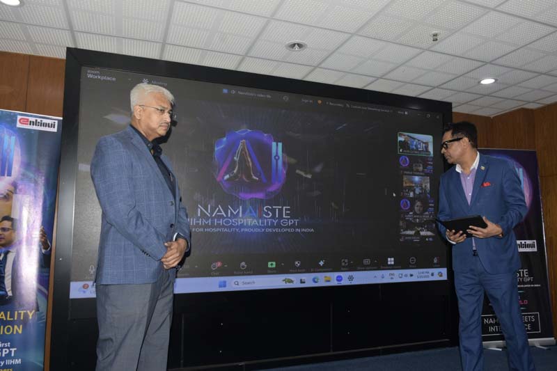  ‘নমএআইস্তে—আইআইএইচএম হসপিটালিটি জিপিটি’-র উদ্বোধন।