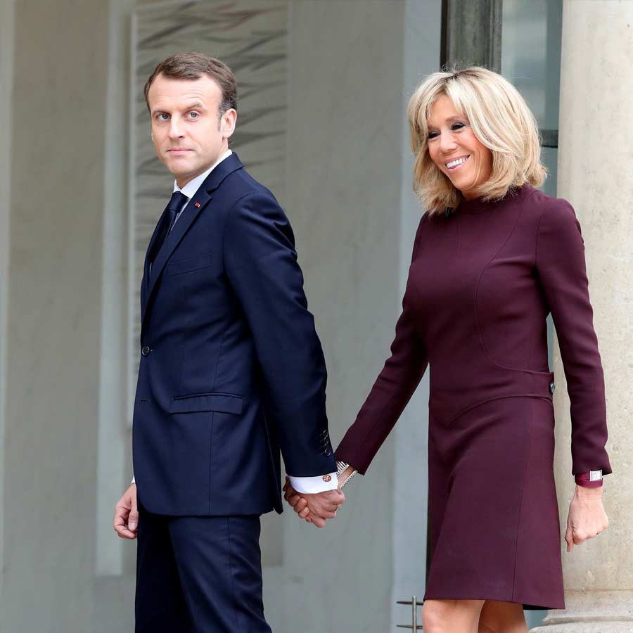 Emmanuel and Brigette Macron