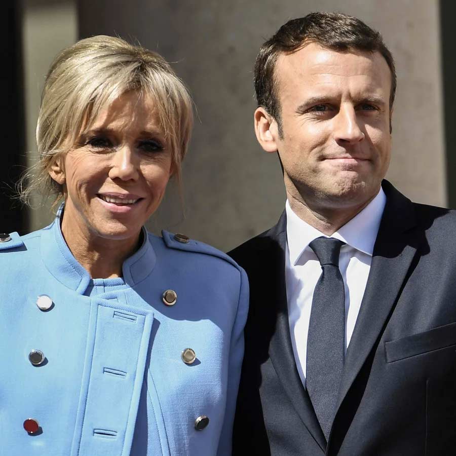 Emmanuel and Brigette Macron