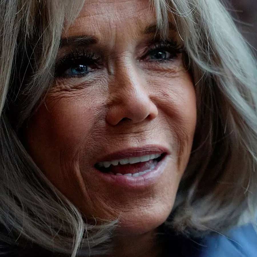 Emmanuel and Brigette Macron