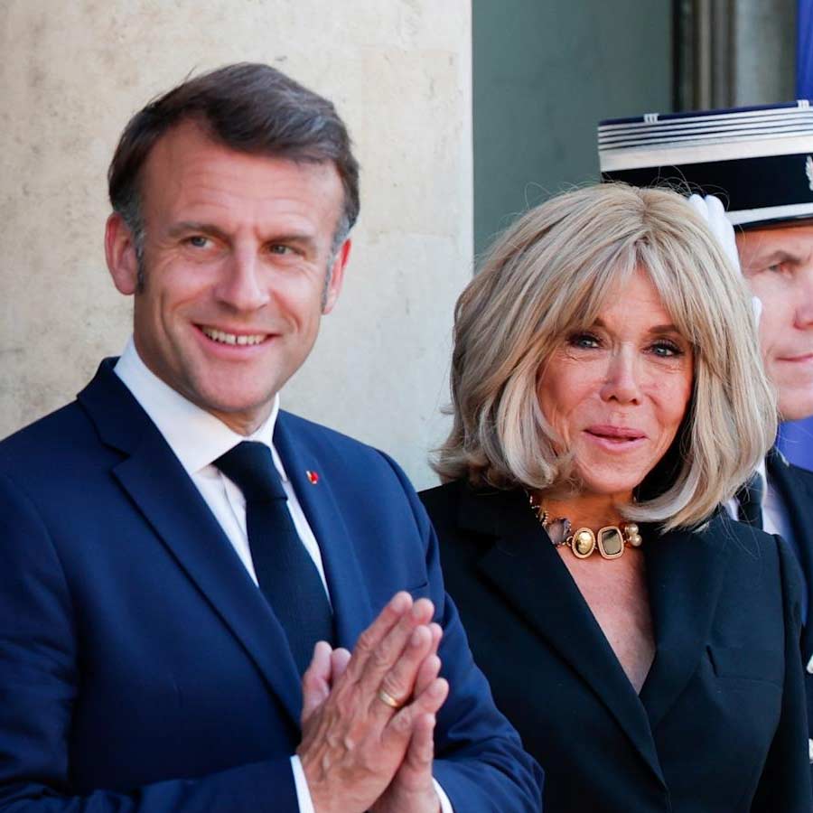 Emmanuel and Brigette Macron