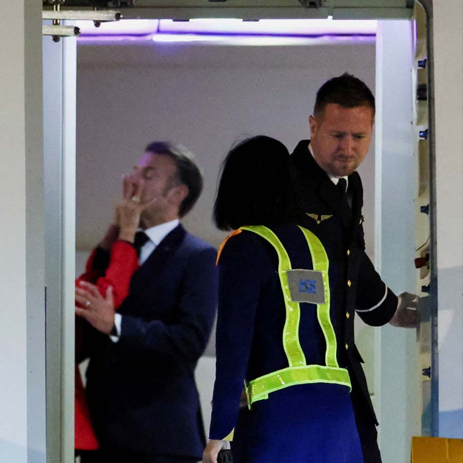 Emmanuel and Brigette Macron