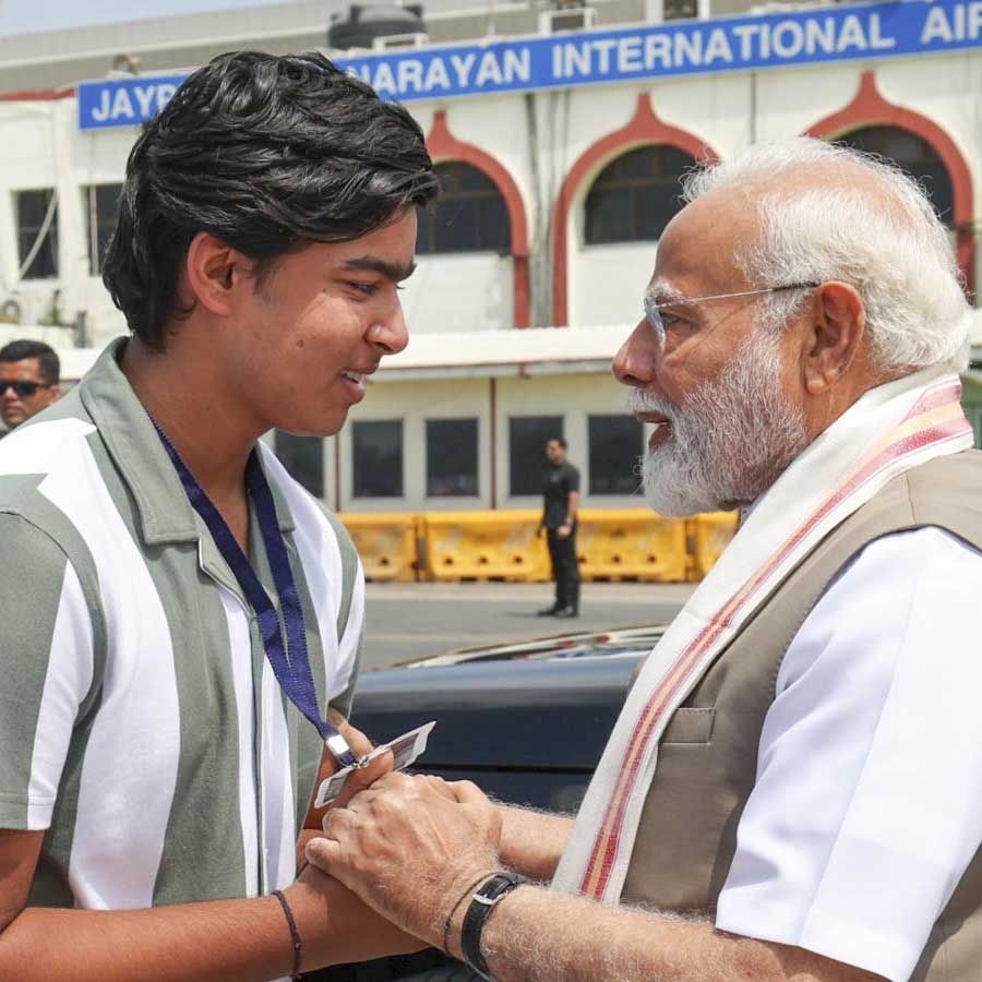 Vaibhab Suryavanshi and PM Narendra Modi