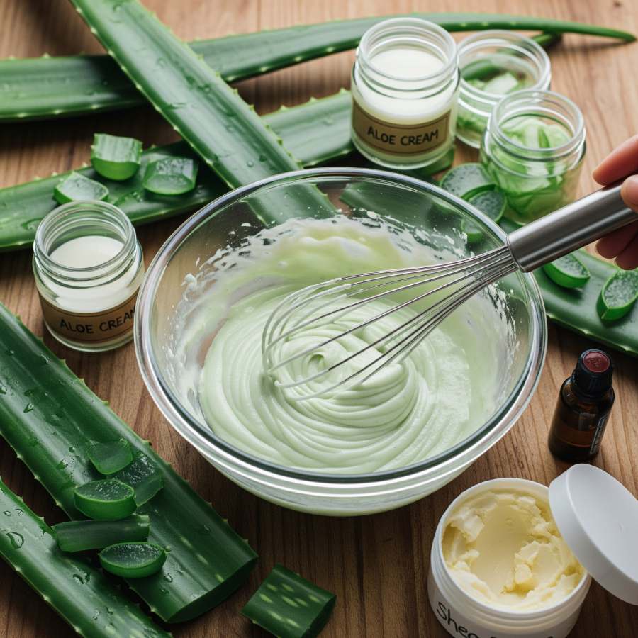 ঘরে বানানো ক্রিম।