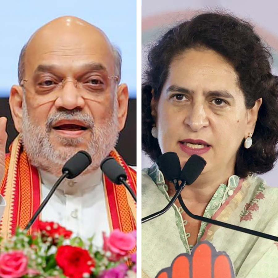 Amit Shah, Priyanka Gandhi hold parallel rallies in Bihar