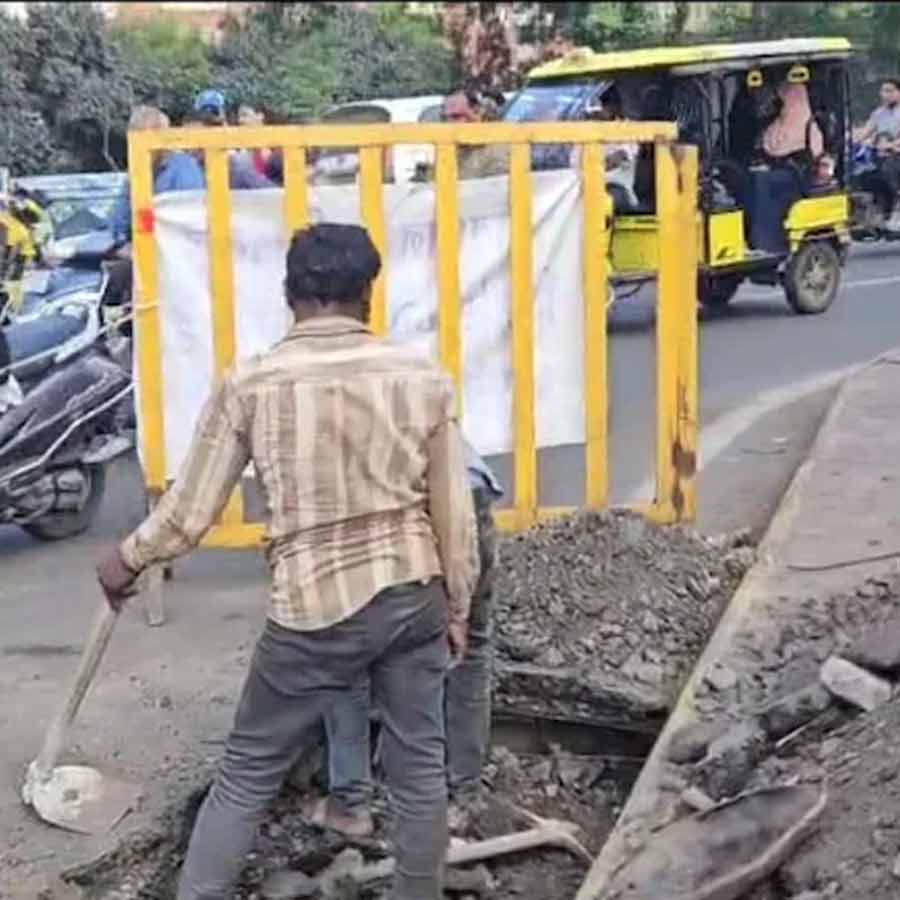 Rats burrowed hole under Indore’s oldest and busiest flyover, five-foot-deep crater found on Shastri Bridge dgtl
