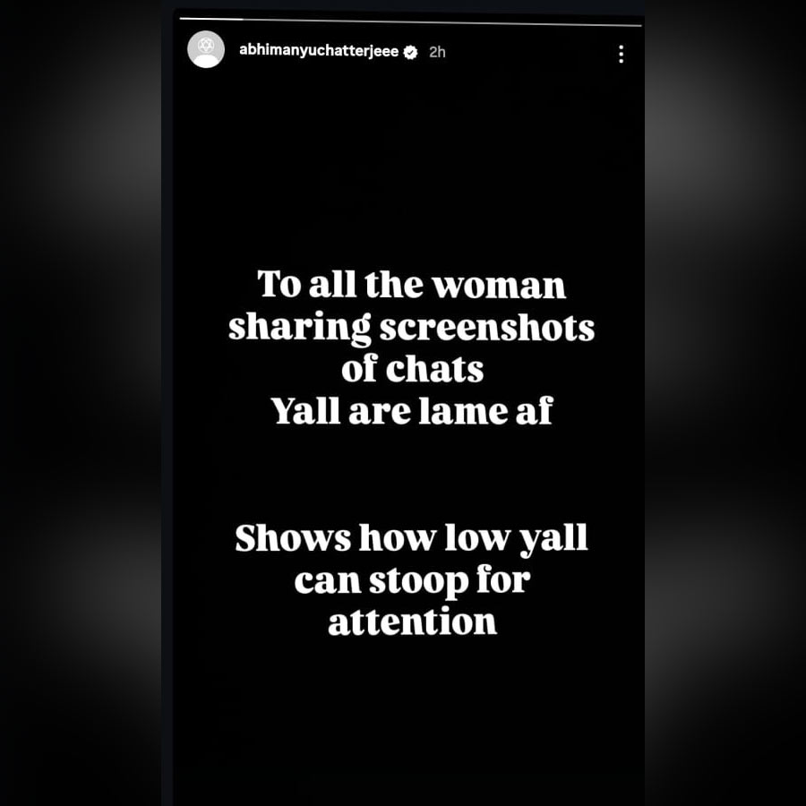 অভিমন্যুর ইনস্টাগ্রাম স্টোরি। 