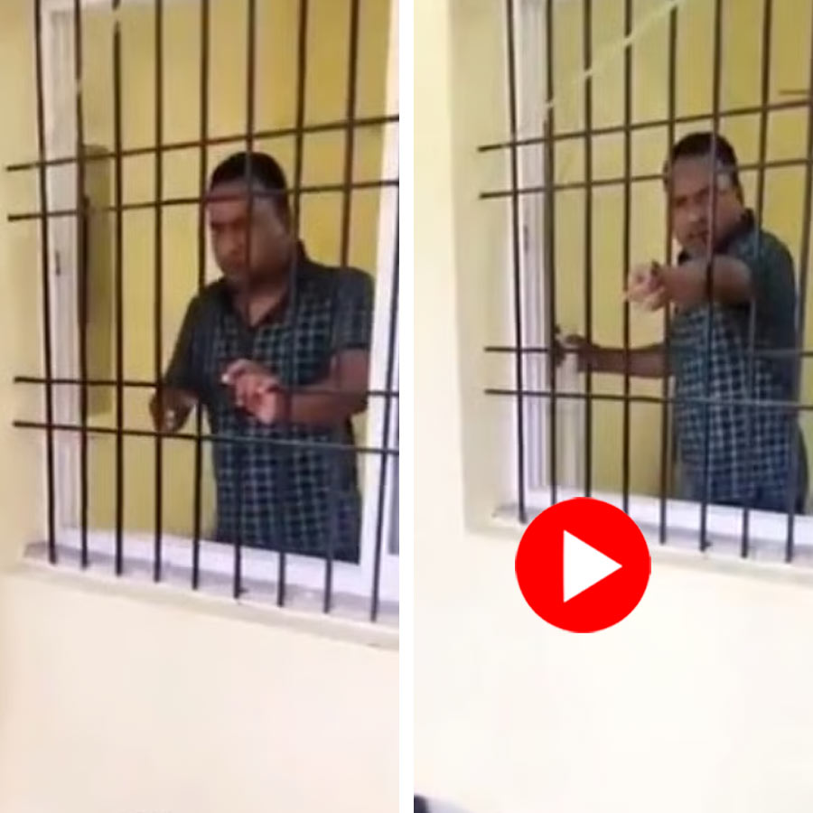 Video shows wife locks government officer husband and his girlfriend inside home after catching red handed in Jharkhand