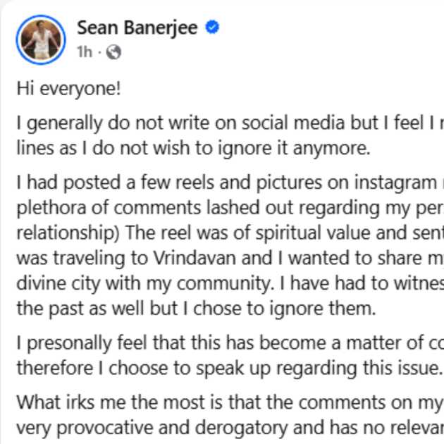 ফেসবুকে বিরক্তি উগরে দিলেন শন বন্দ্যোপাধ্যায়। 