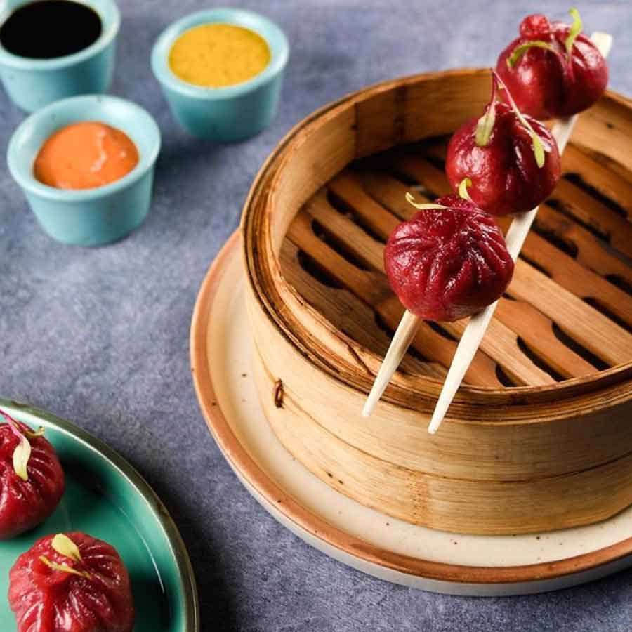 মাশরুম গুগলি ডিম সাম।