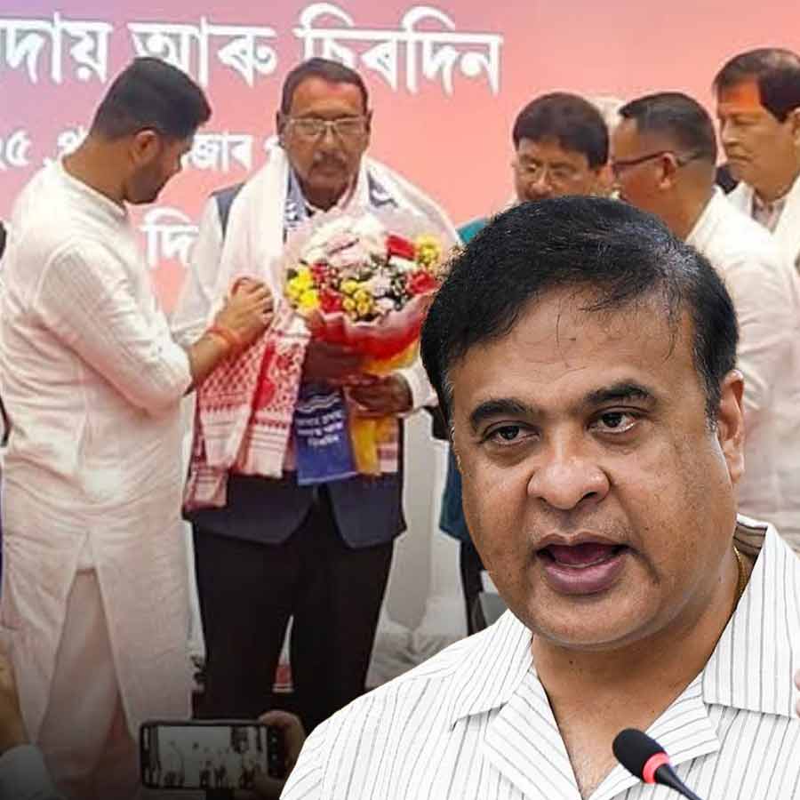 Former union minister and four-time BJP MP Rajen Gohain joined regional political outfit Assam Jaitya Parishad