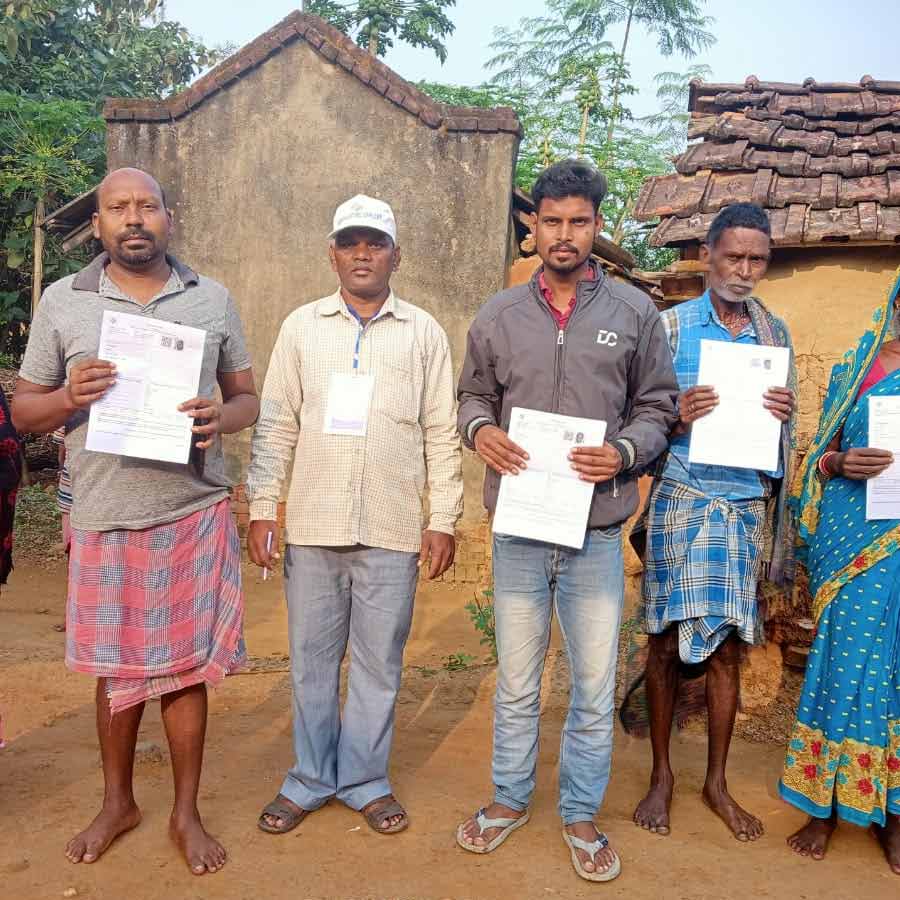 enumeration forms distributed in West Bengal