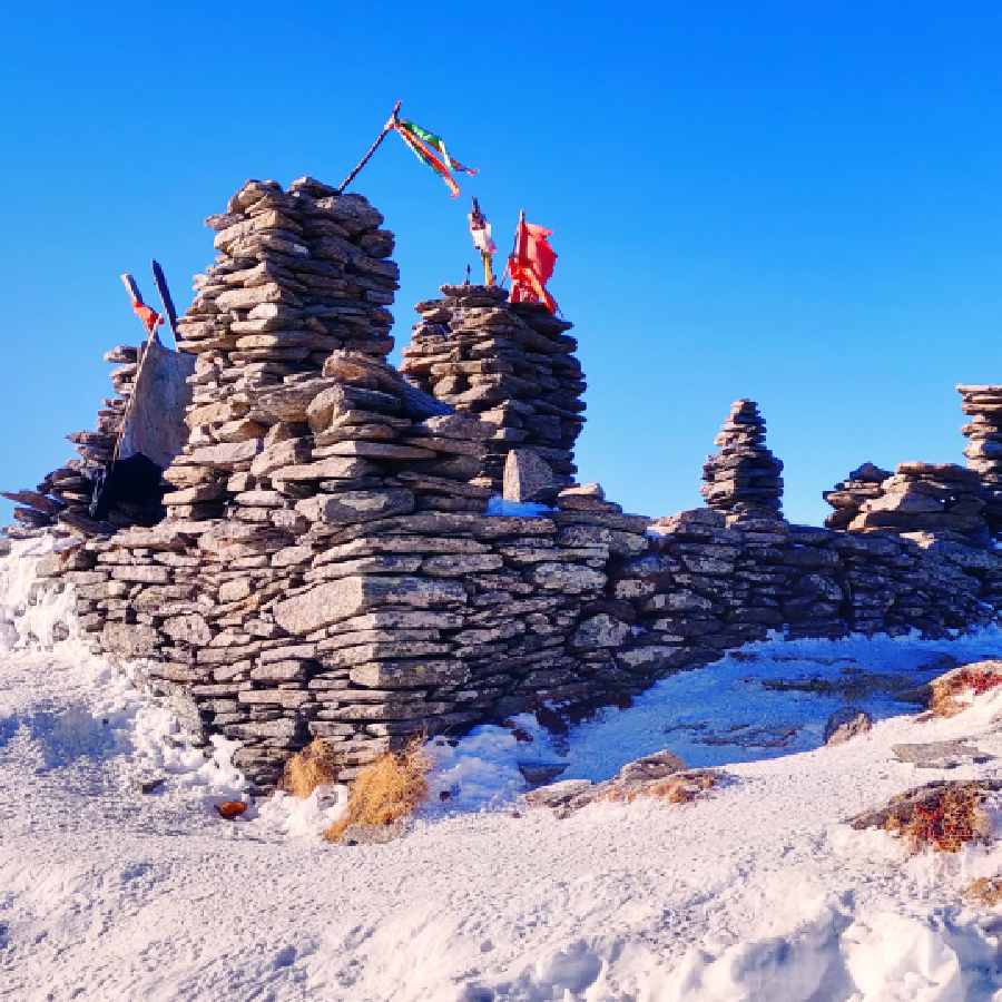 কেদারকণ্ঠের পথটিও সুন্দর। এমনই বরফাবৃত জায়গায় পৌঁছতে পারবেন এই পথে হেঁটে।