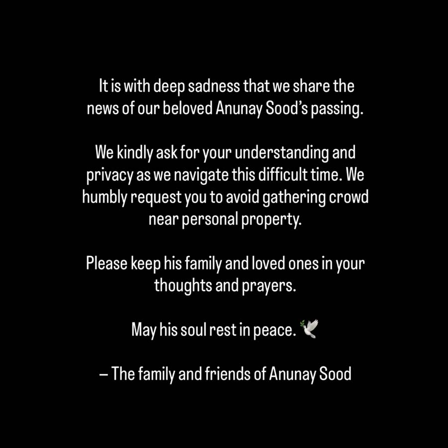 Dubai based travel influencer Anunay Sood passed way, all need to know about him