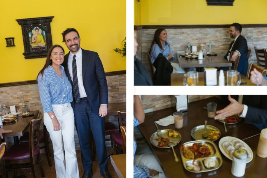 জ়োহরানের মধ্যাহ্নভোজের ছবি।