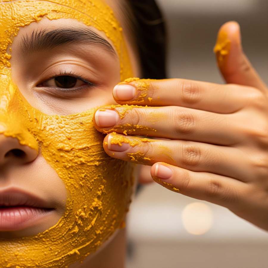 শীতে ত্বকের জেল্লা ফিরবে কাঁচা হলুদের গুণেই।