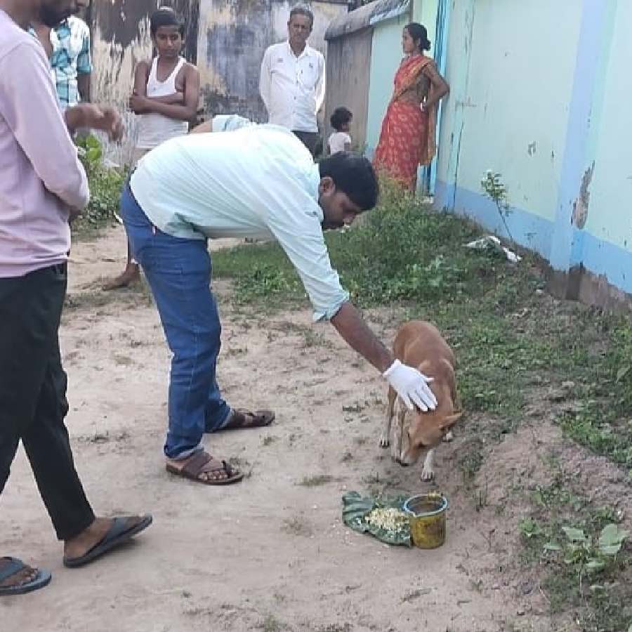 Man saves injured stray dog in Aushgram Burdwan dgtld