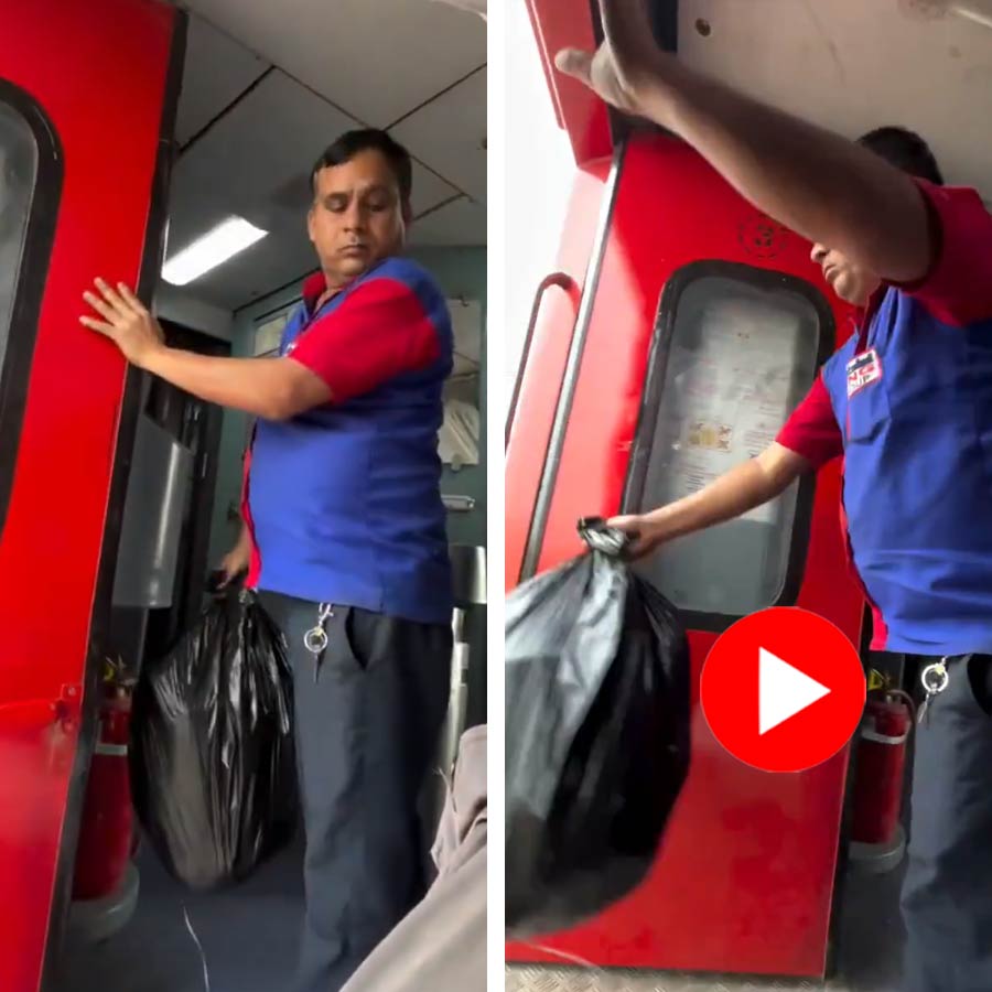 Video Of Housekeeping Staff Throwing Garbage From Moving Train Goes Viral dgtl