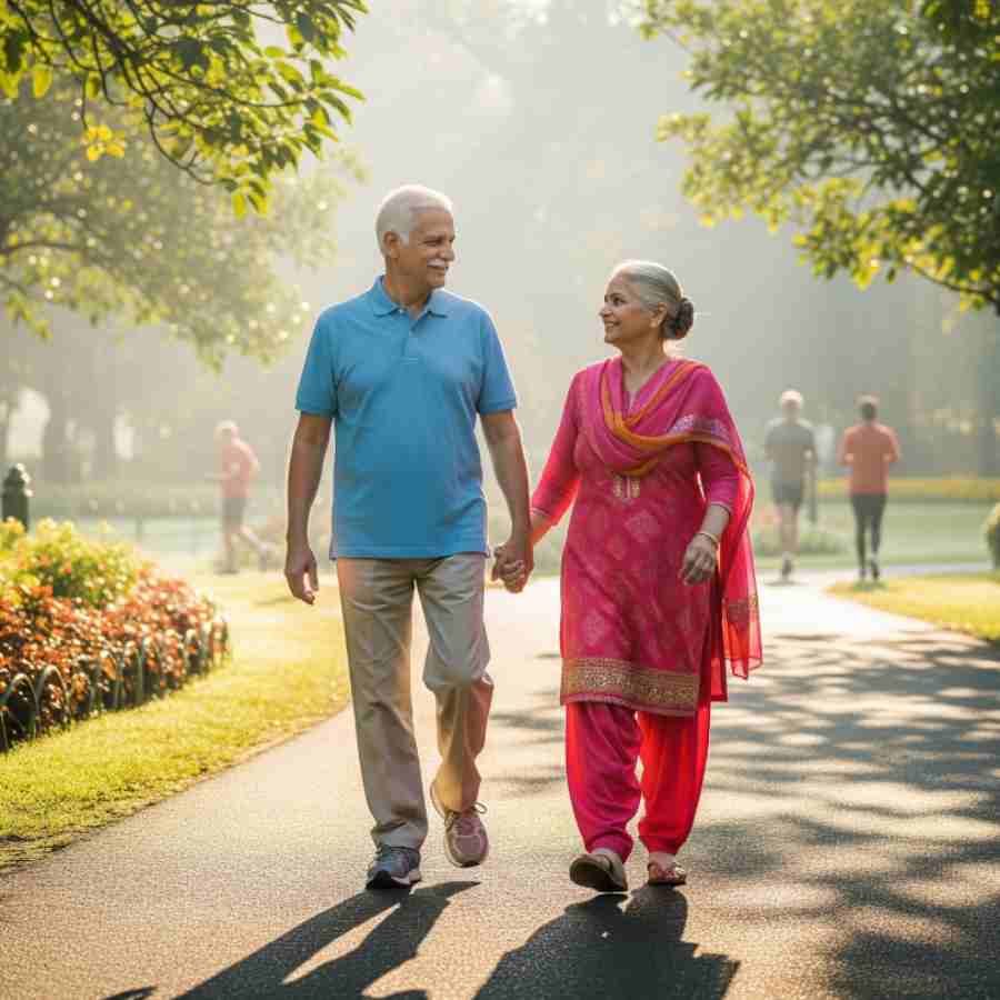 Japanese Walking technique for older adults to reduce Blood Sugar