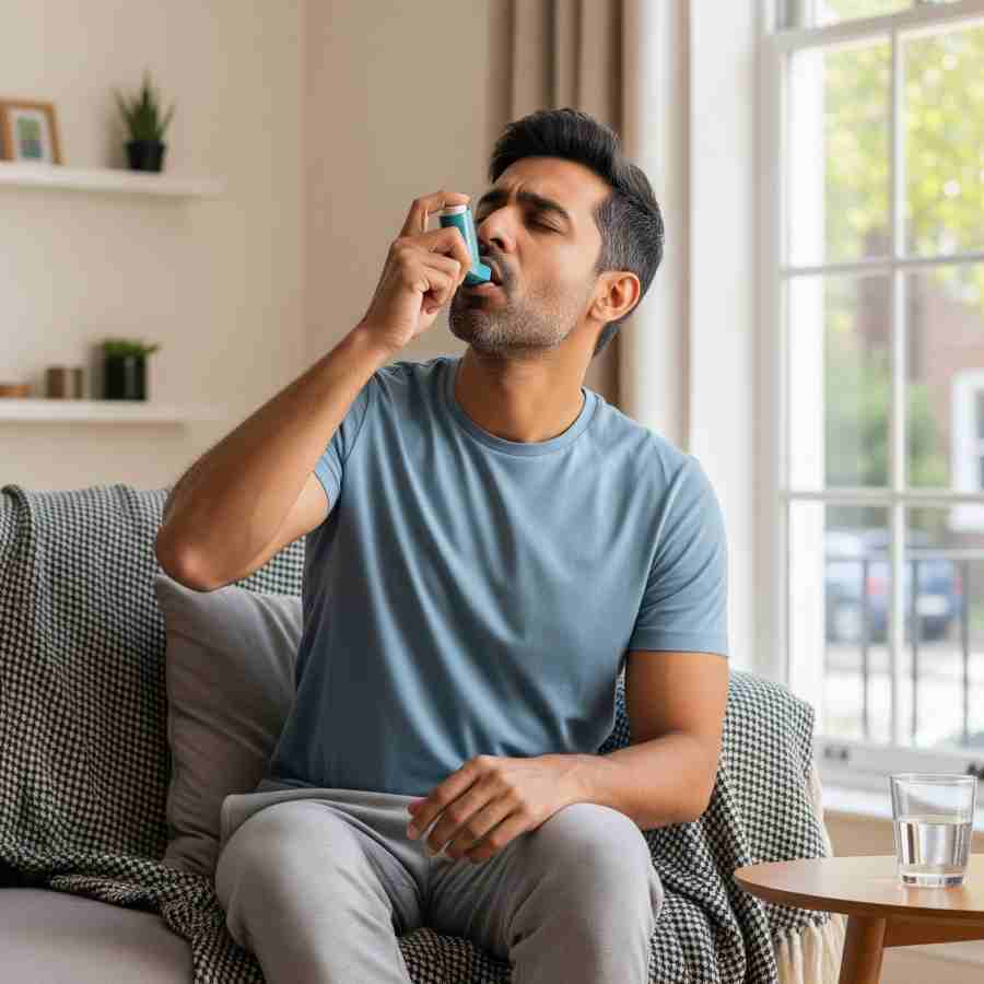 The exact process for using an inhaler