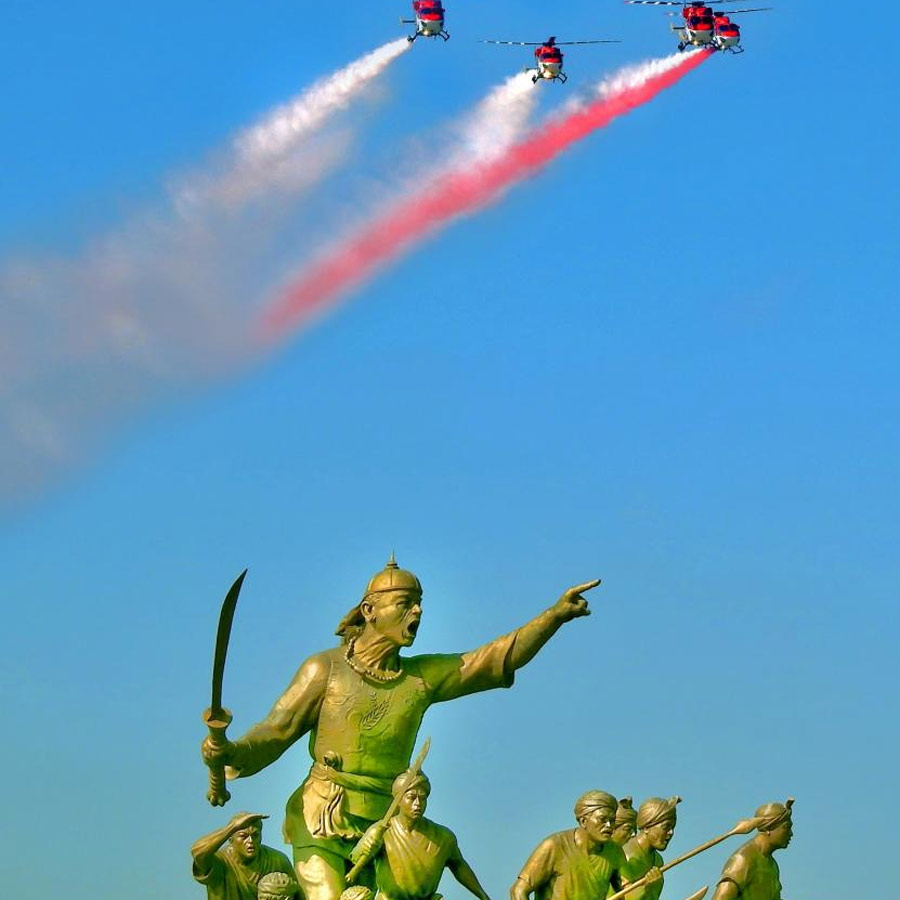 ‘Barak’ Formation with Operation Sindoor Fighter Jets in special Guwahati Flypast