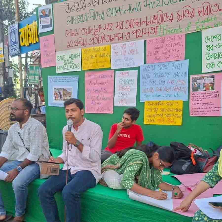 Citizen gathering to support Sonam Wangchuk
