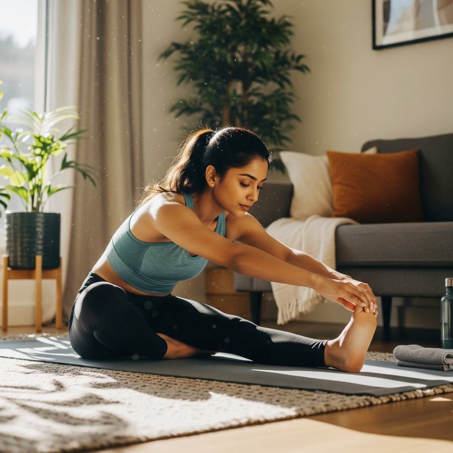 Try these simple yet powerful stretching and isometric exercises that help weight loss and give you energy