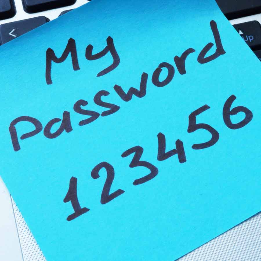 The most common passwords