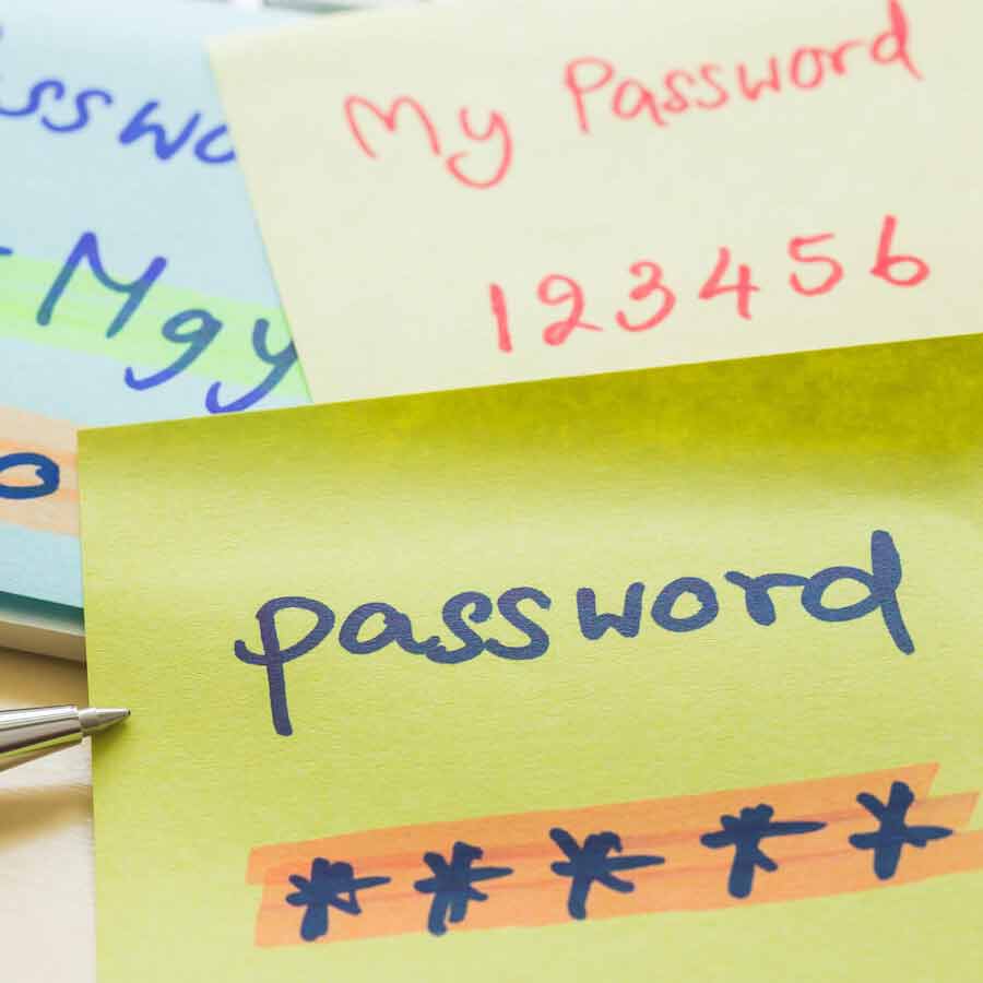 The most common passwords