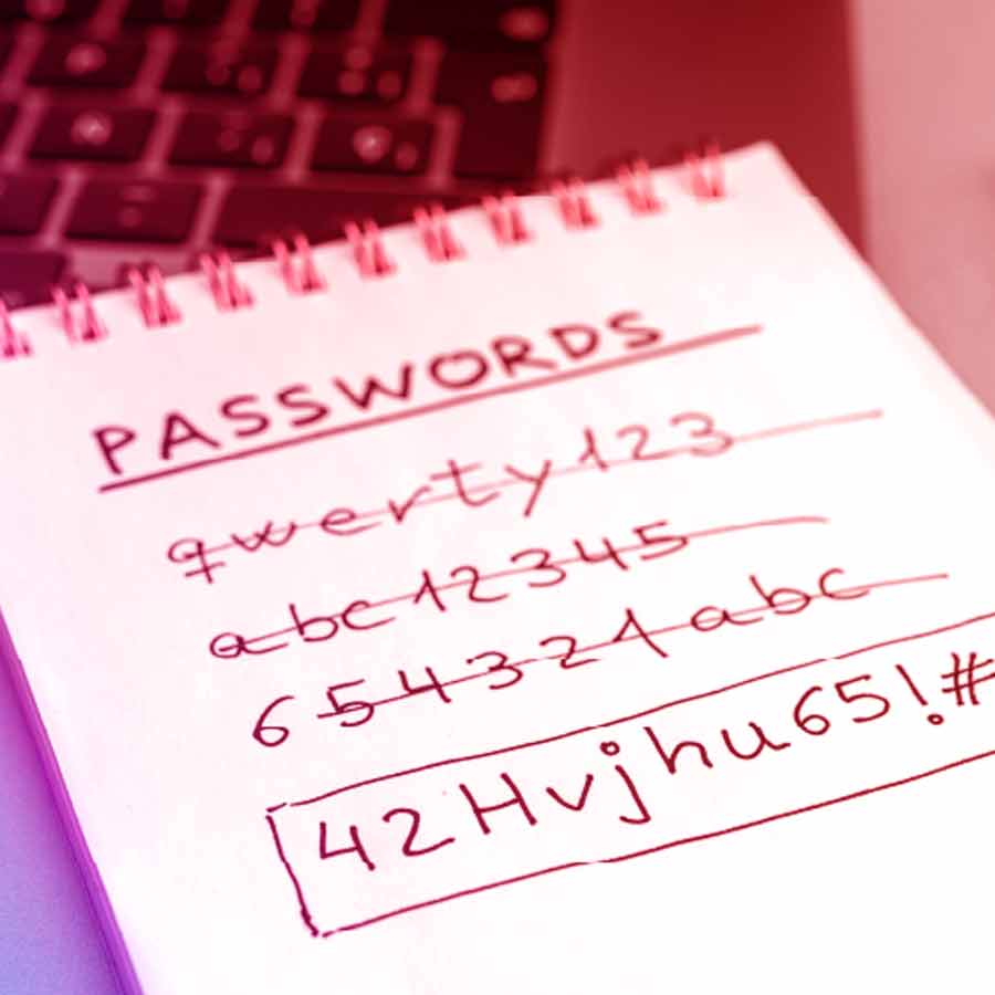 The most common passwords