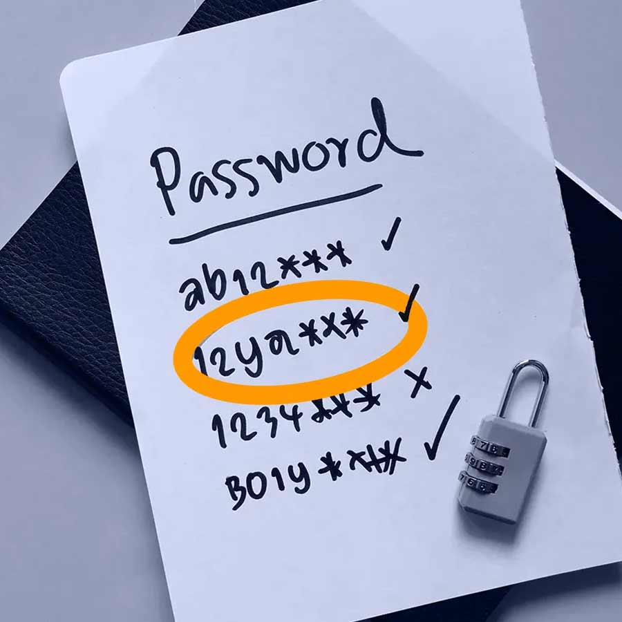 The most common passwords