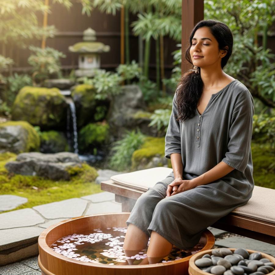 The Japanese foot soak is an ancient self-care practice has a big impact on overall well-being
