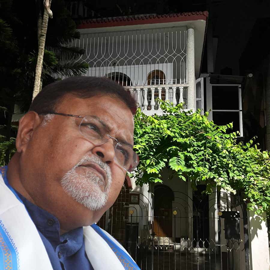 Former minister Partha Chatterjee returns to his Naktala residence on Tuesday after being released from prison