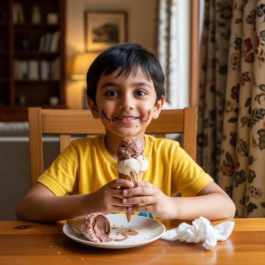 খুদেকে আইসক্রিম বানিয়ে দিন স্বাস্থ্যকর পদ্ধতি মেনে।