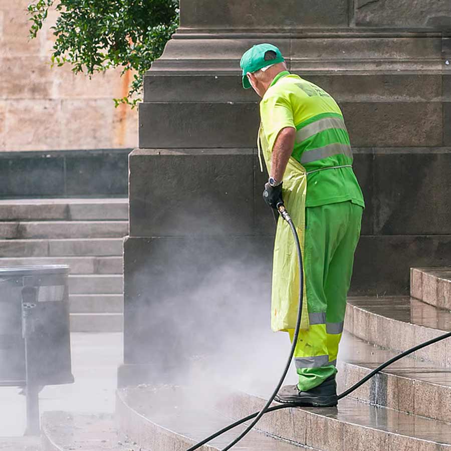 Japanese works as janitor