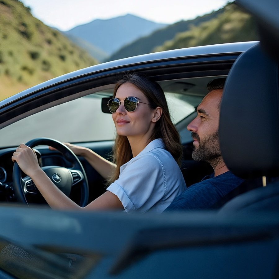 German man arrested for engaging in inappropriate act while driving car