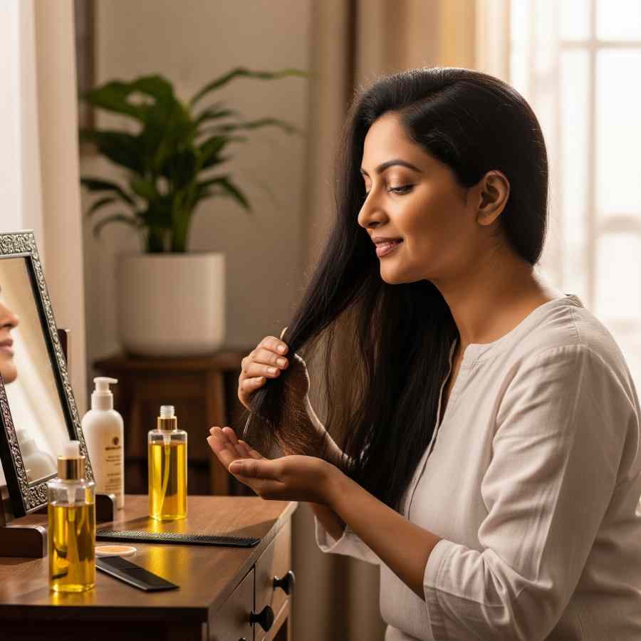 Hot water is bad for hair because it strips natural oils dgtl