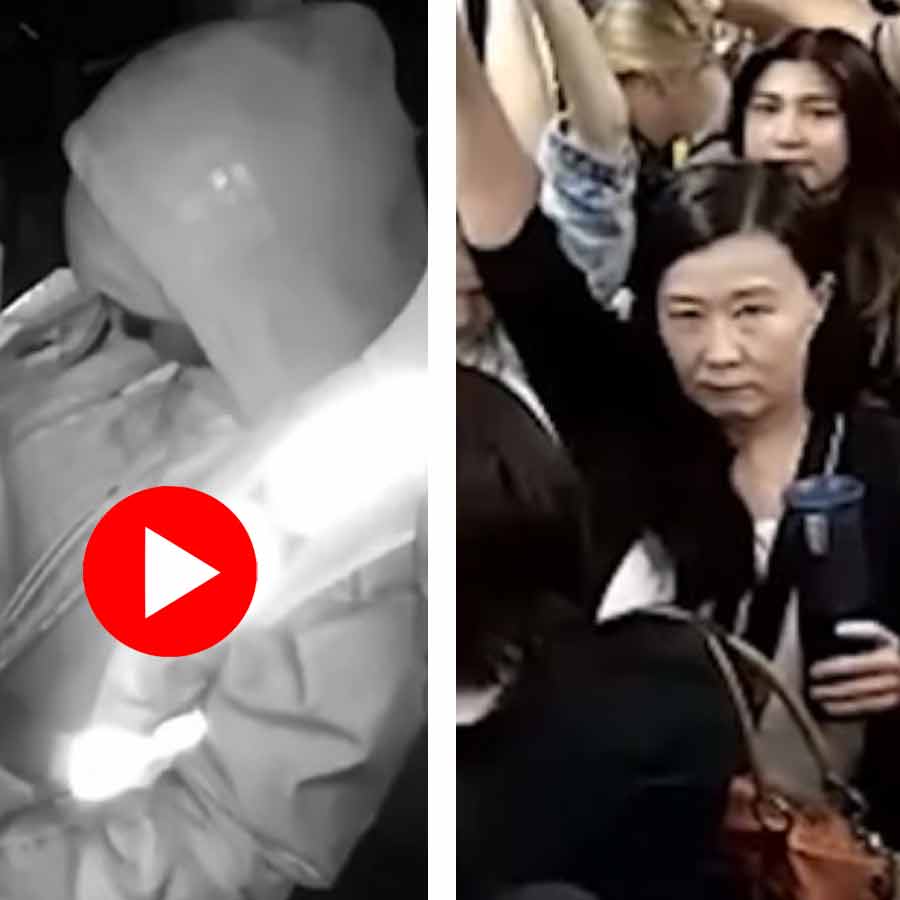 A cctv footage shows lady driver fell asleep while the train was speeding at 50 mph