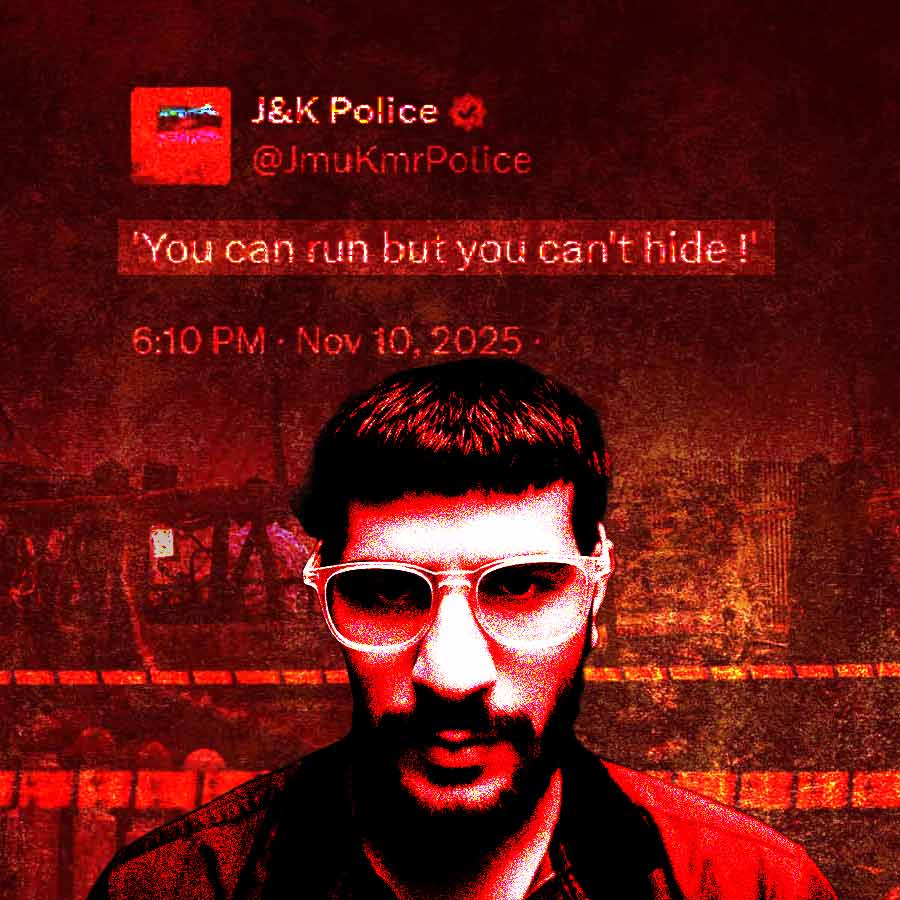 দিল্লি বিস্ফোরণকাণ্ডে মূল অভিযুক্ত উমর উন নবি। গ্রাফিক: আনন্দবাজার ডট কম।