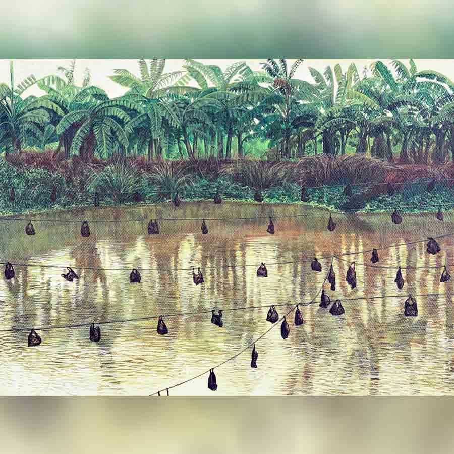 Review of an art exhibition held at Emami Art gallery